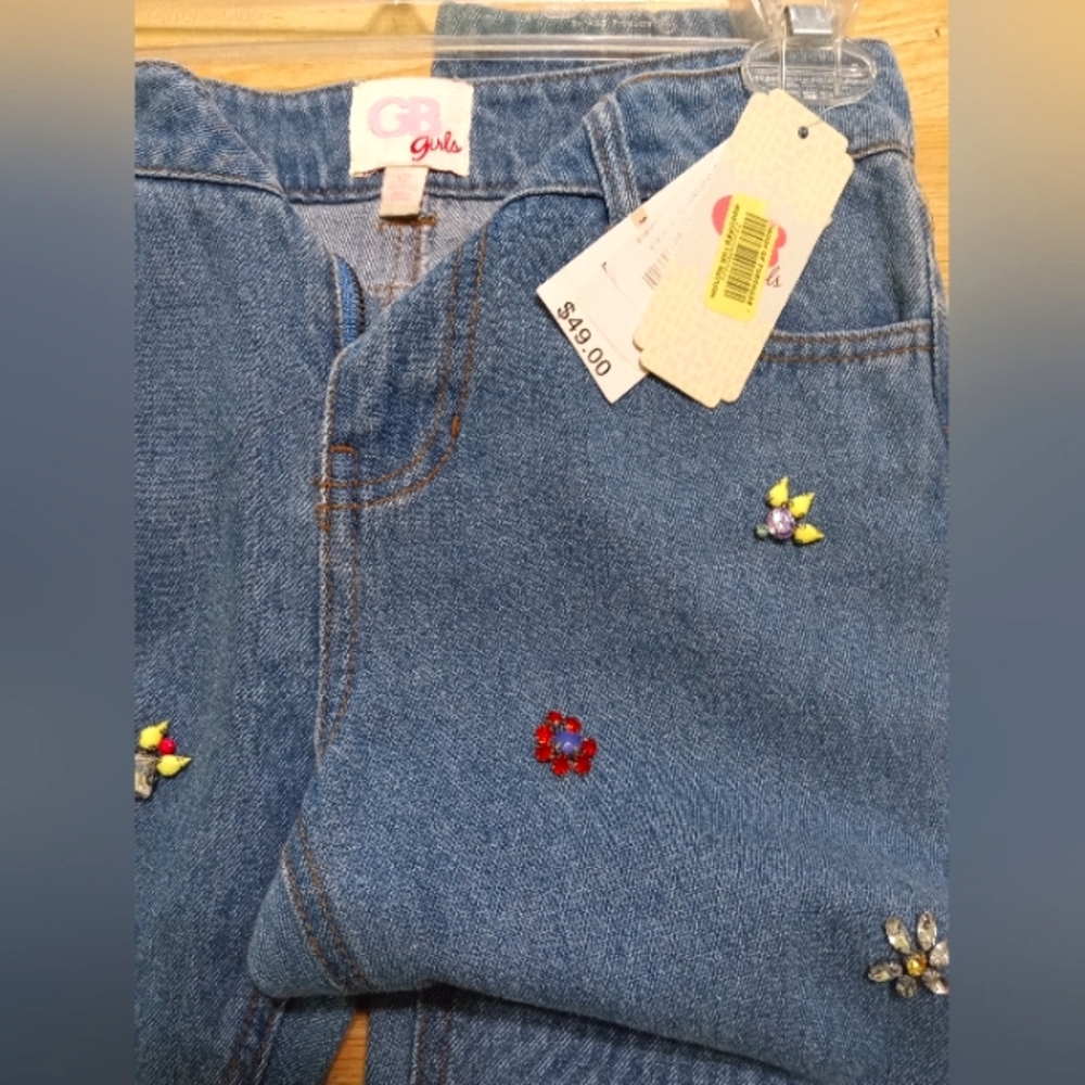 GB Girls NWT crystal embellished jeans size 12